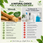 Plastic-free Miswak chewing stick from Kenza Naturals