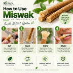 Miswak stick natural toothbrush, individually airtight packed